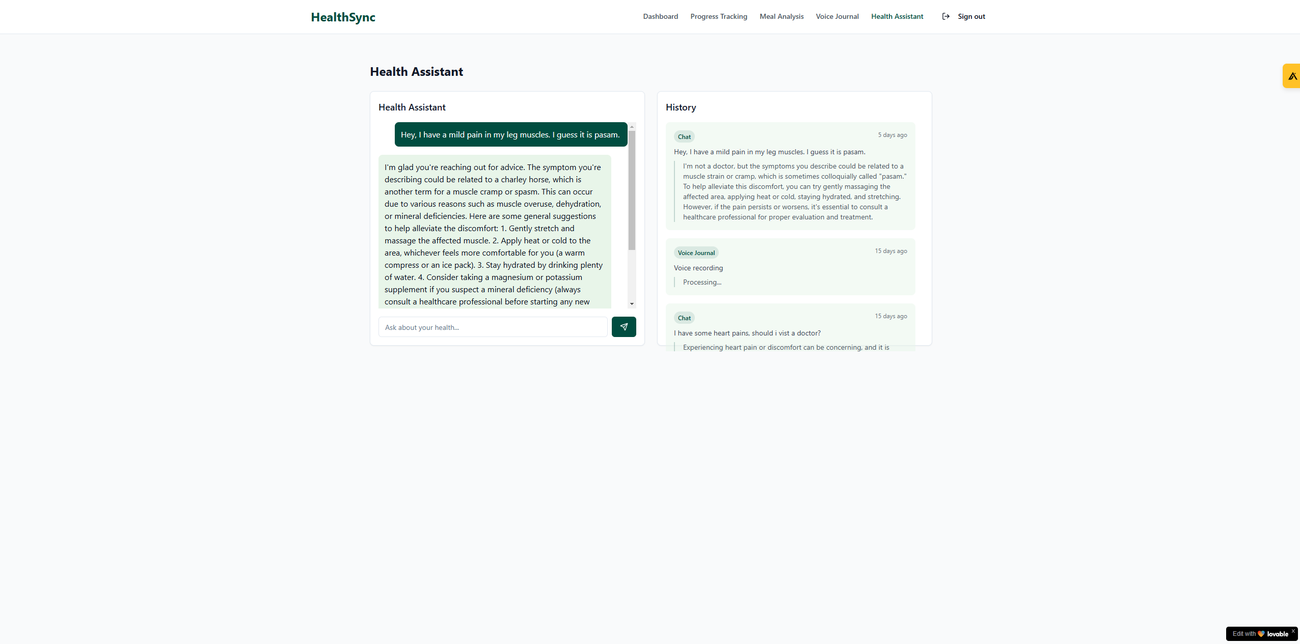 Build health assistant with AI